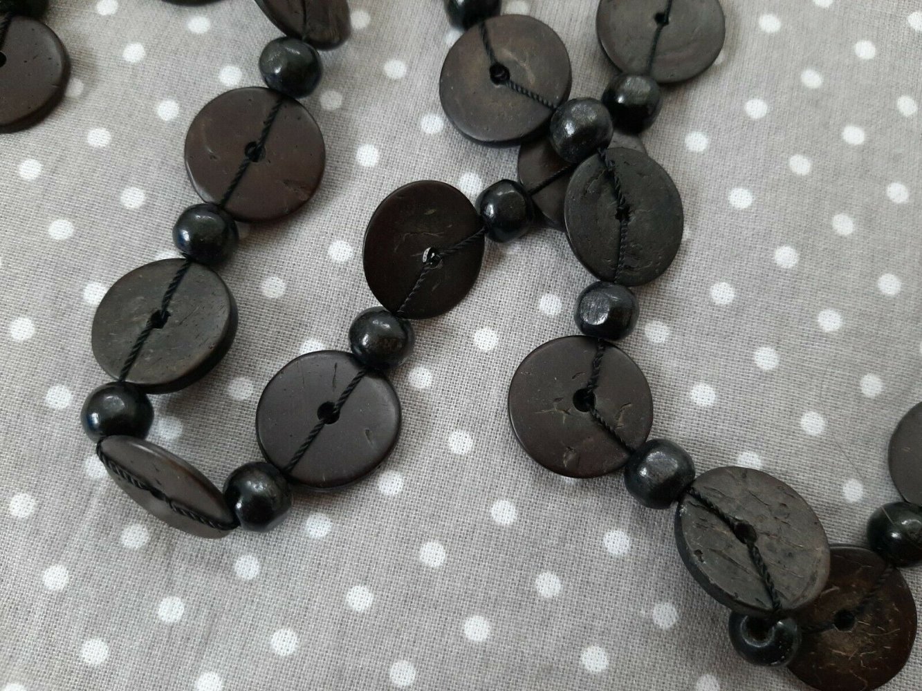 TOP! Holzkette, Modeschmuck, Ethno, Dirndl Tracht Schmuck Herbst, Volksfest, alternativ, Öko