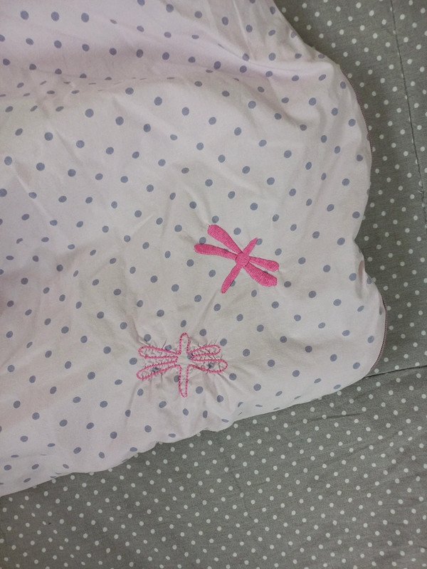 Vertbaudet Schlafsack warm Gr 92/98, rose, dots, Punkte, Herbst, Winter, Übergang