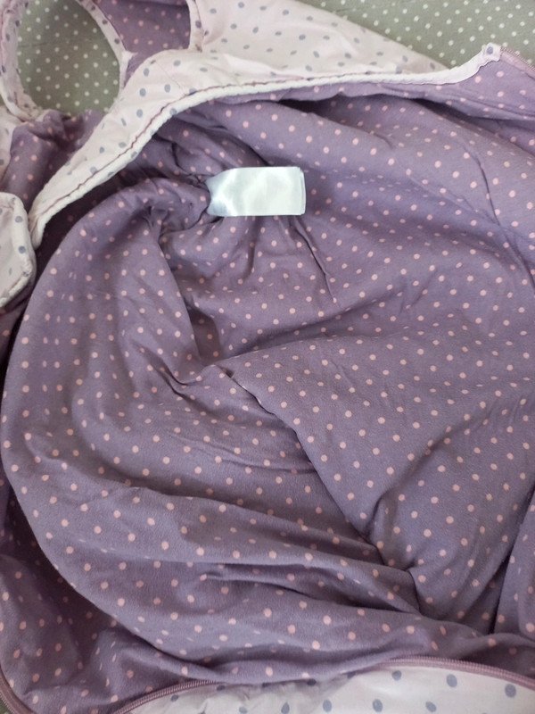 Vertbaudet Schlafsack warm Gr 92/98, rose, dots, Punkte, Herbst, Winter, Übergang