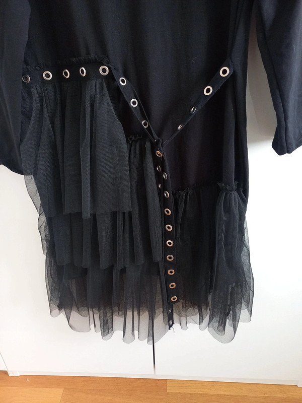 NEUWERTIG! New Collection Kleid Gr 38/40, Hexe, Zauberin, schwarz, Tüll, Party, Grufty, Punk, Fasching