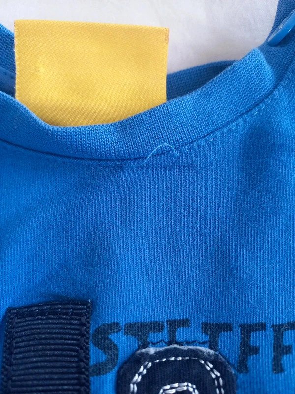 Steiff Baby Shirt Gr 68, blau, Kurzarm, Sommer, Junge, boy