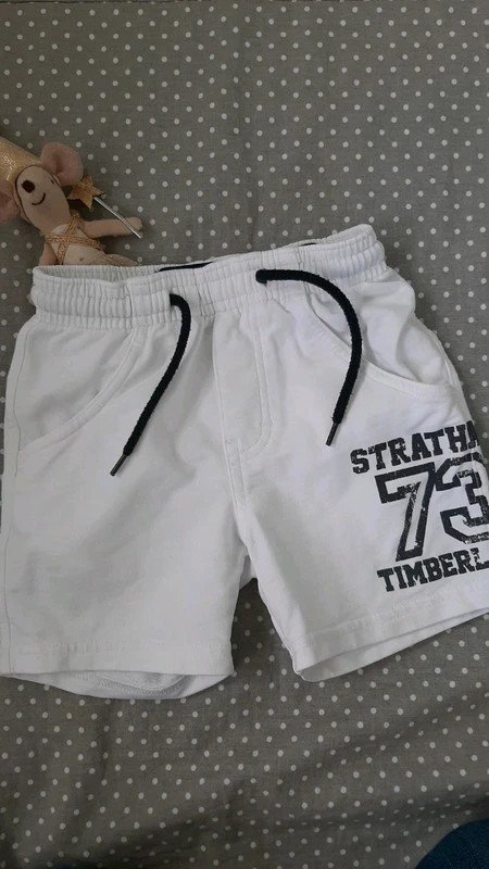 Timberland Shorts Gr. 68, Junge, Baby, Hose kurz, weiß, Sommer