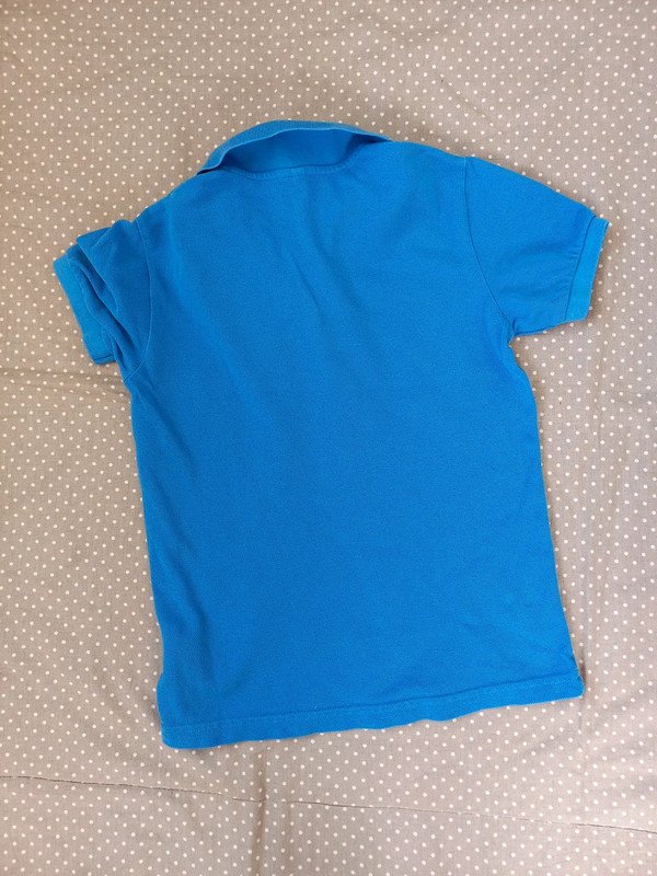 United Colors of Benetton Poloshirt Gr 122/128, Jungs, Italienmode, Shirt, Kurzarm, blau, Sommer