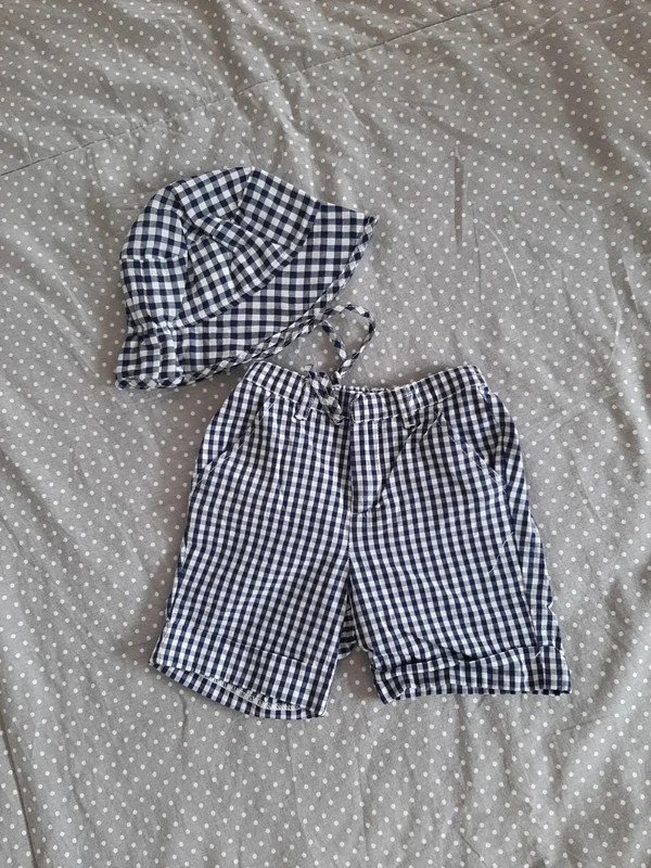Käthe Kruse Baby Set: Shorts + Mütze Gr 68, Sommer, Mädchen Junge