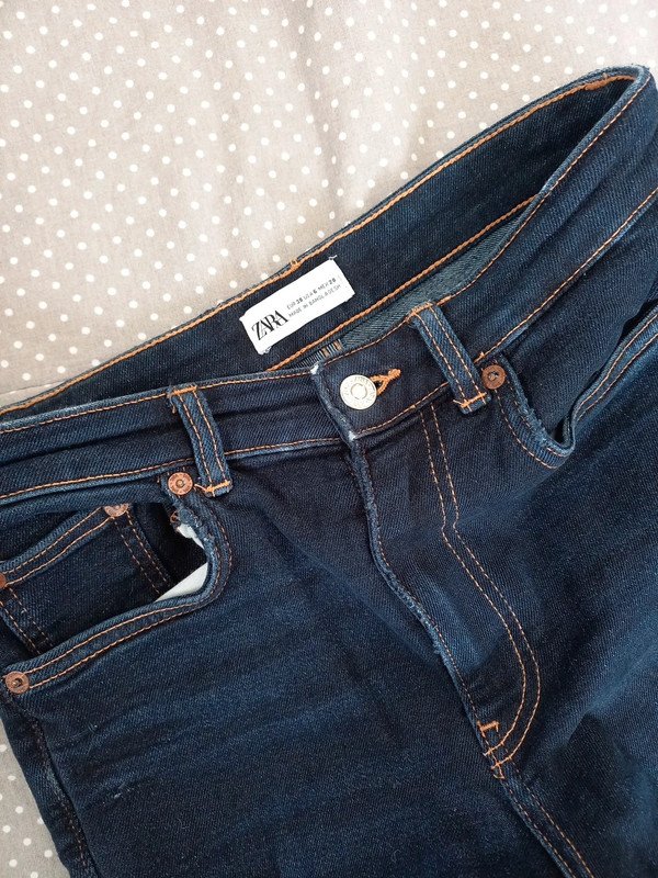 NEUWERTIG! Blogger Zara Jeans Gr M, 38, Damen, navy, High Waist, Skinny, Hose, used