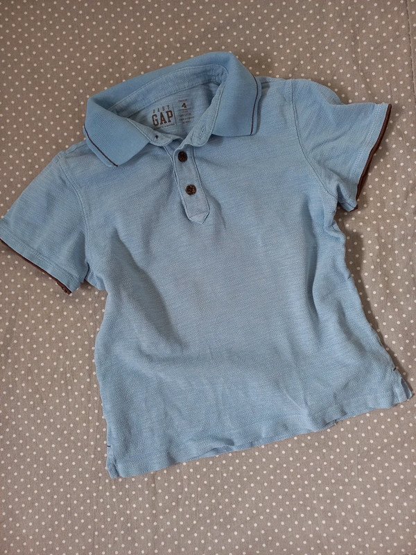 Gap Polo Shirt Gr 104, Junge, hellblau, Kurzarm, Sommer