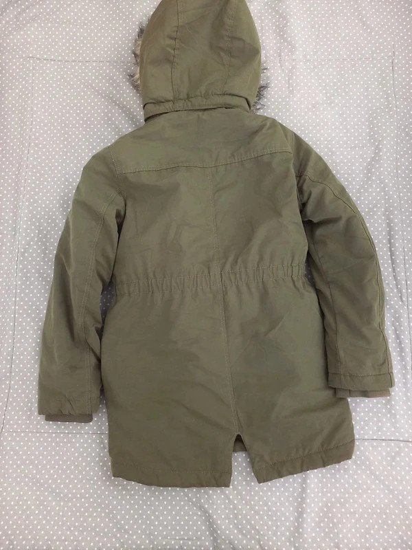 H&M Anorak Teddy Mantel Jacke Gr 140 Mädchen, Herbst, Winter, Kapuze, Teddyfutter