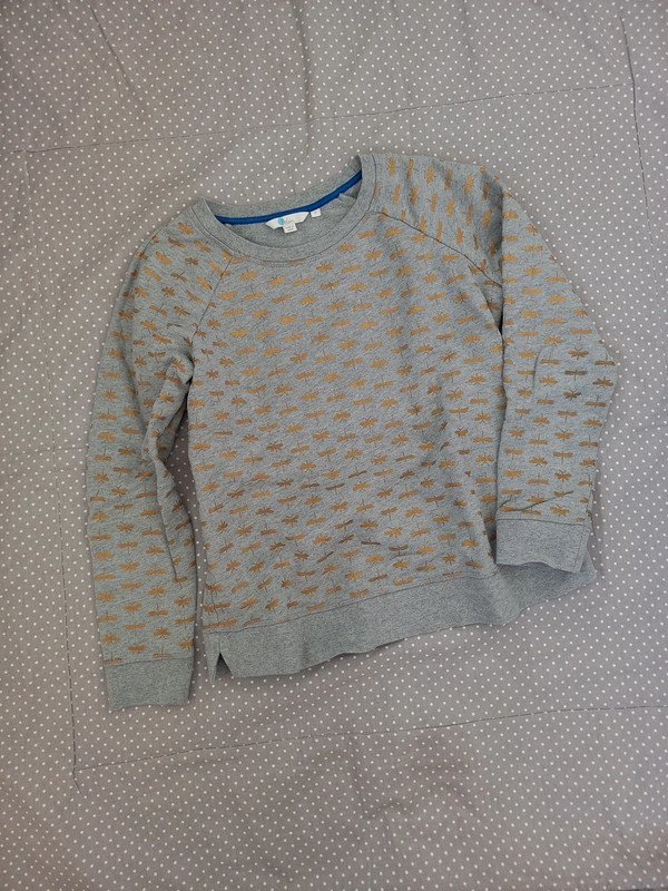 Boden Sweat Pullover Gr 36/S, Damen, grau, gold, Herbst, Winter