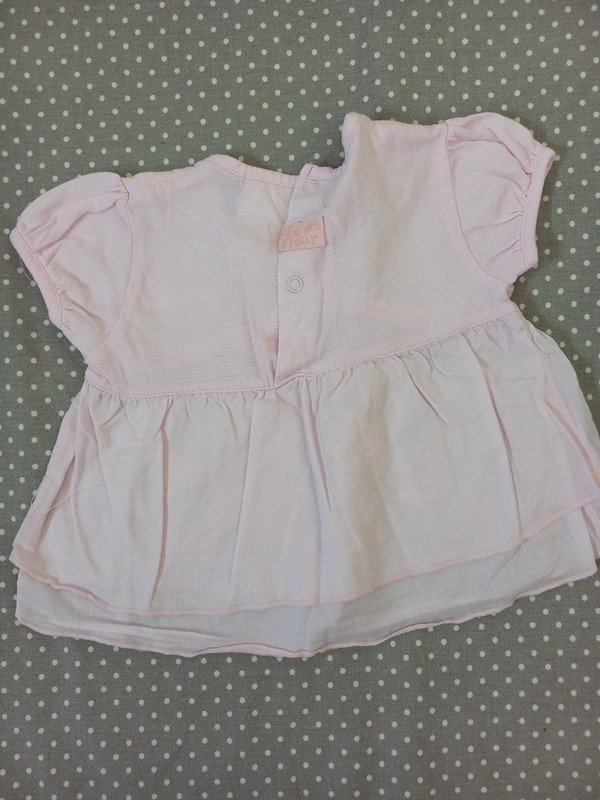 Baby Shirt Gr 62/68, Dizzy DaisyUK, rose, Mädchen, Sommer, Frühling