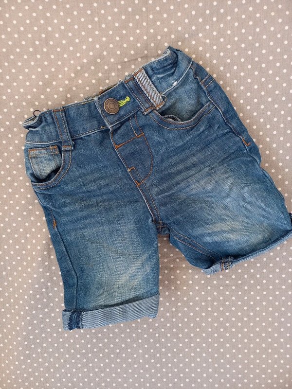 Baby Jeans Shorts Gr 86 von Denim Co, Hose, Boy, Junge, Sommer
