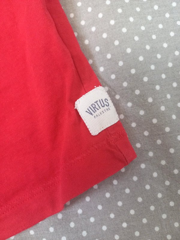 Virtus Palestre Shirt Gr 104, Junge, Kurzarm, T-Shirt, rot, Sommer