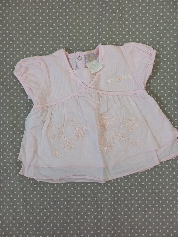Baby Shirt Gr 62/68, Dizzy DaisyUK, rose, Mädchen, Sommer, Frühling