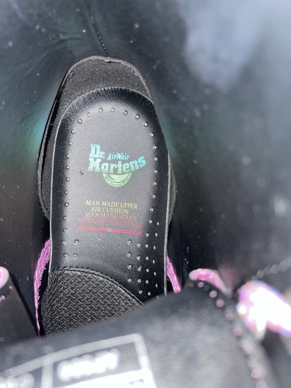 Dr. Martens pink metallic