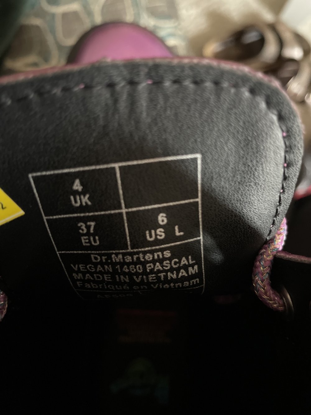 Dr. Martens pink metallic