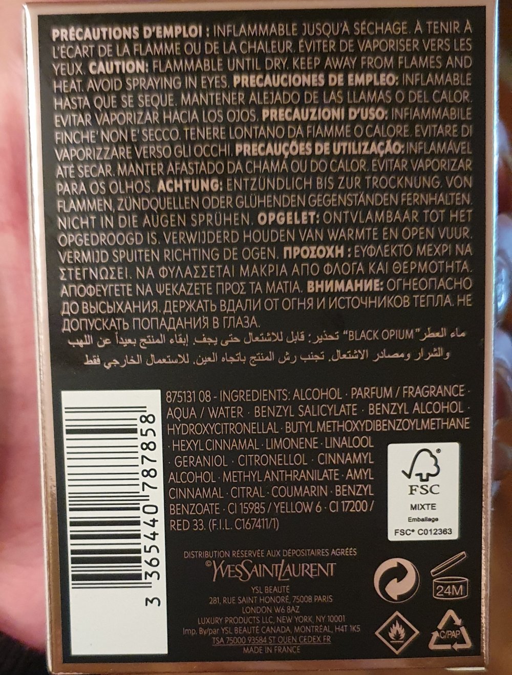 ysl black opıum parfum