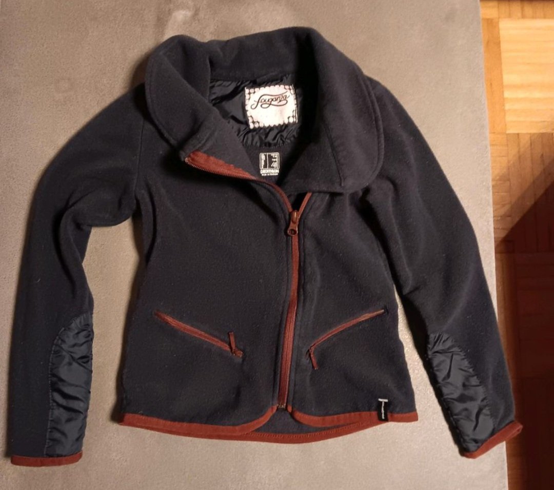 Blaue Fleecejacke, Größe: 128, Marke: Decathlon, sehr guter Zustand