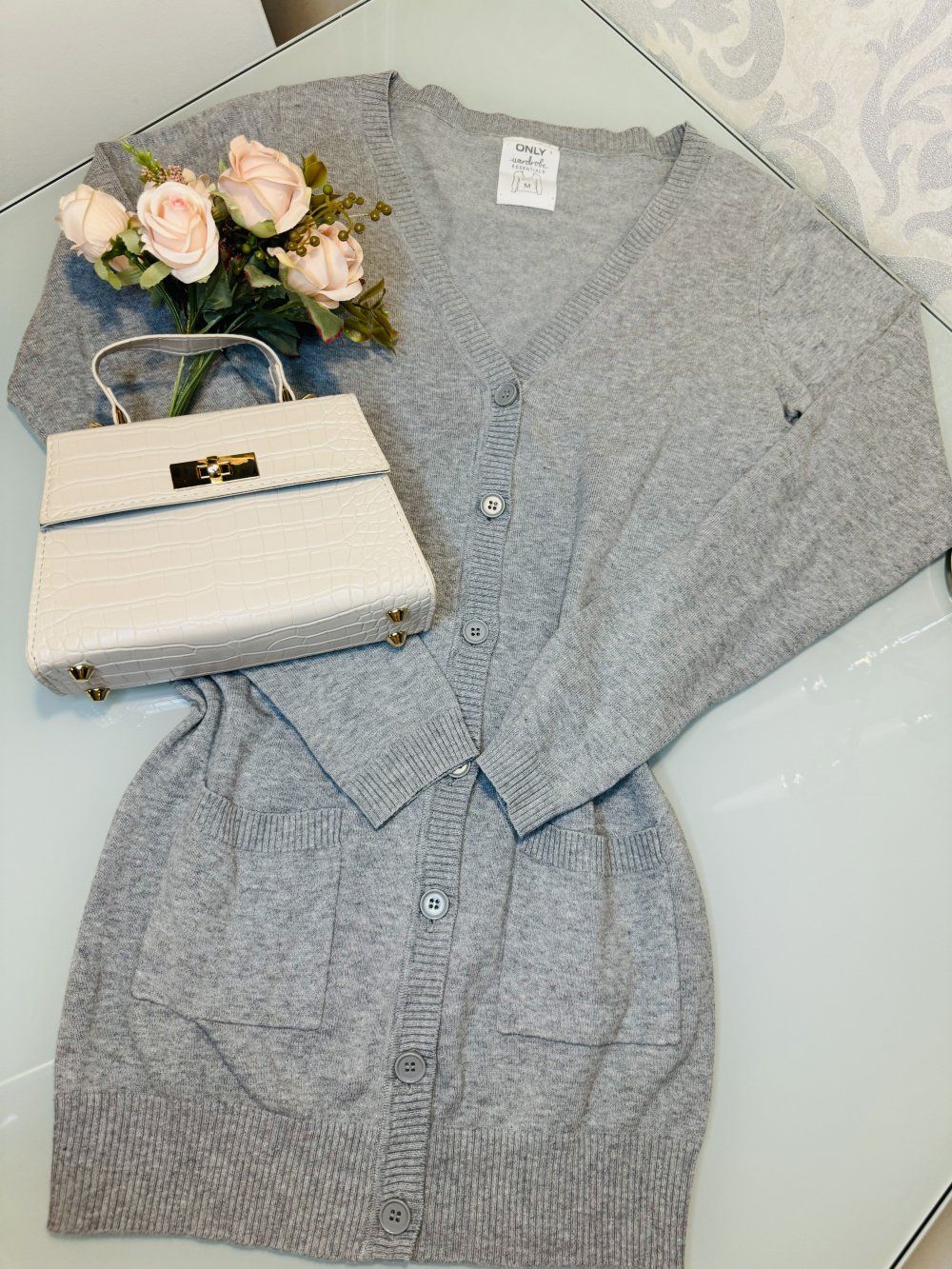 Schöner Pullover Strickjacke Strick Jacke Wardrobe Essentials Only M Knöpfe