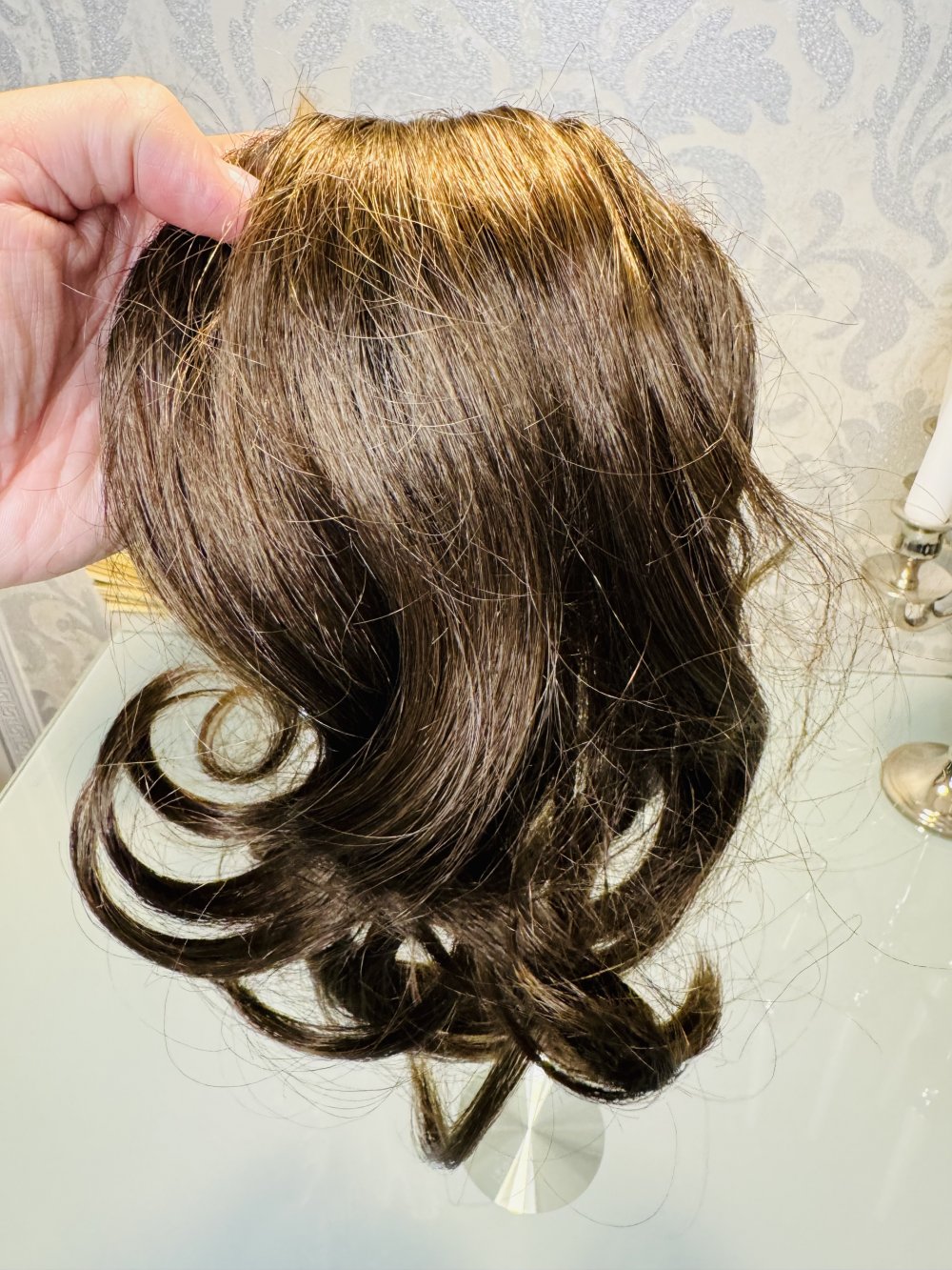 Kunsthaar ca. 25cm Neu Haarteil Zopf Kunstzopf Haarverlängerung Hell Braun Haare