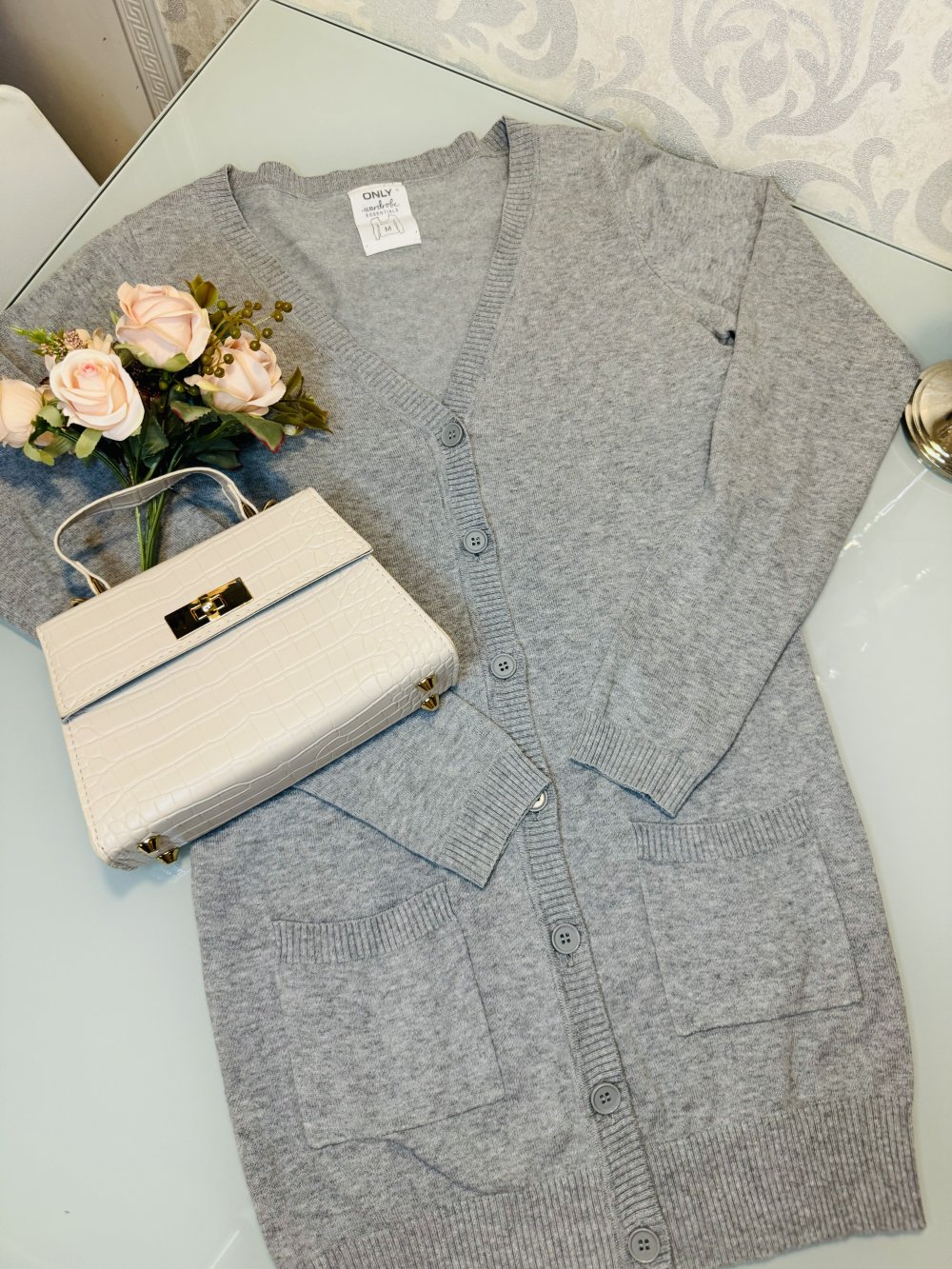 Schöner Pullover Strickjacke Strick Jacke Wardrobe Essentials Only M Knöpfe