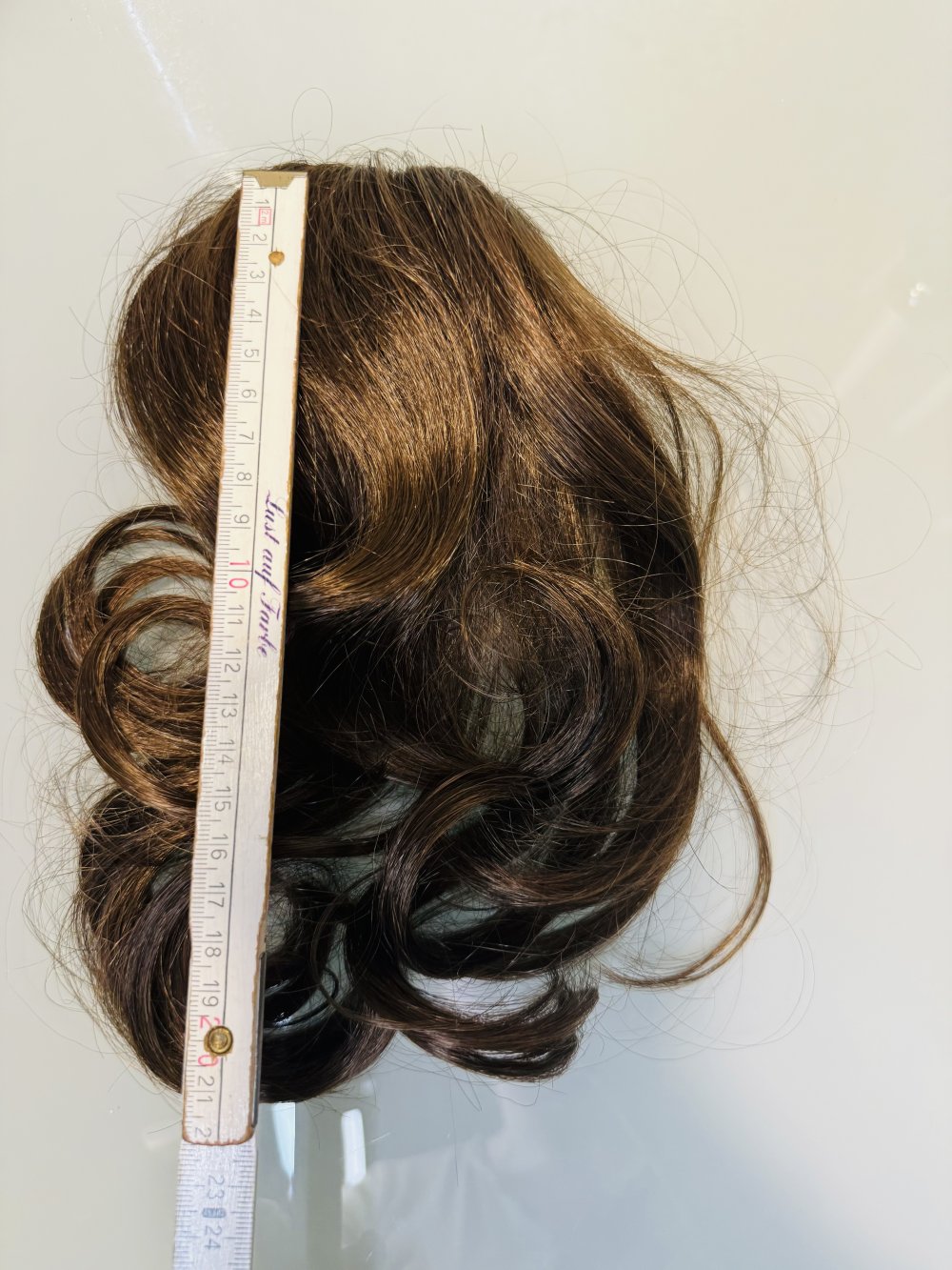 Kunsthaar ca. 25cm Neu Haarteil Zopf Kunstzopf Haarverlängerung Hell Braun Haare