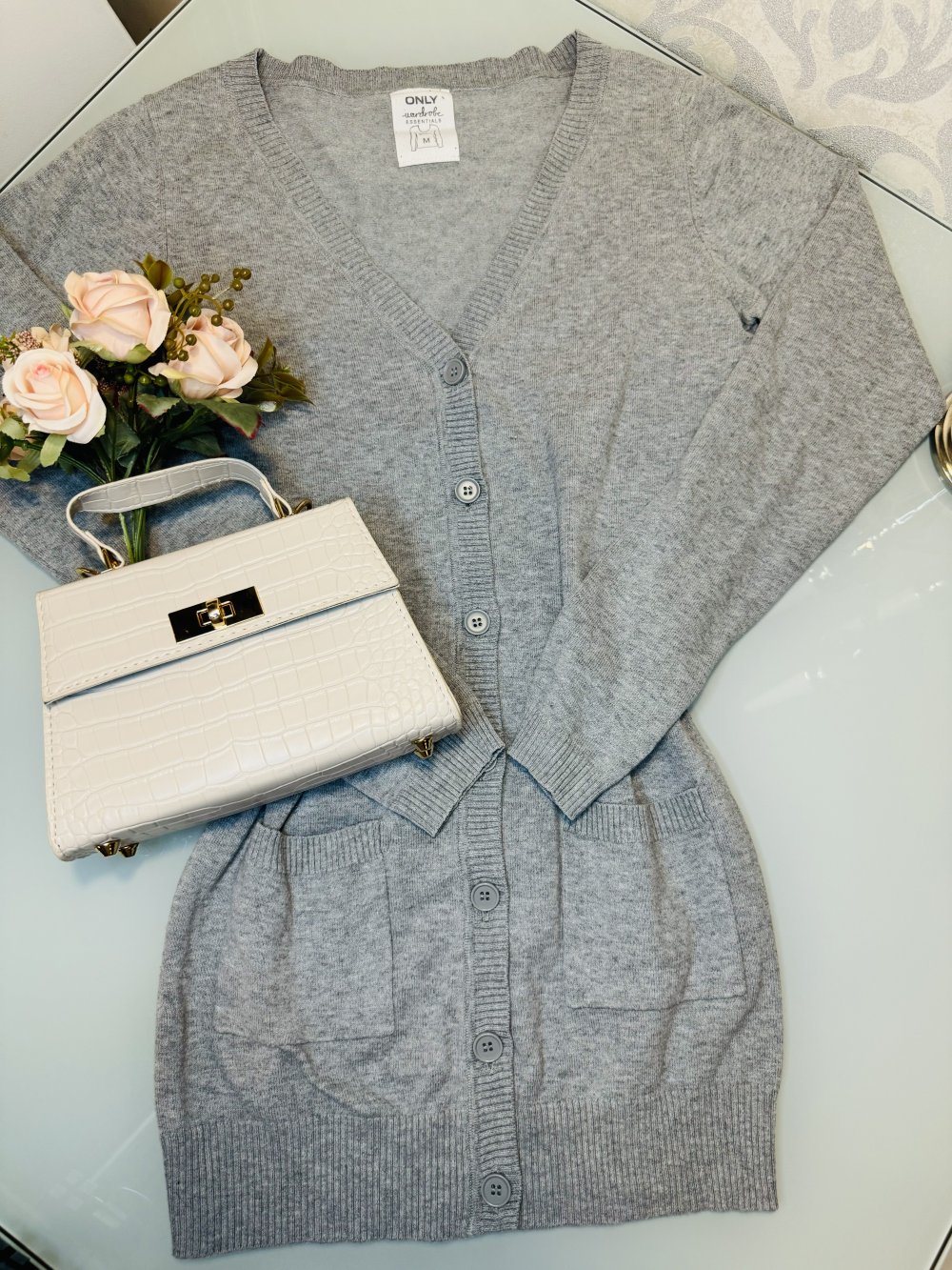 Schöner Pullover Strickjacke Strick Jacke Wardrobe Essentials Only M Knöpfe