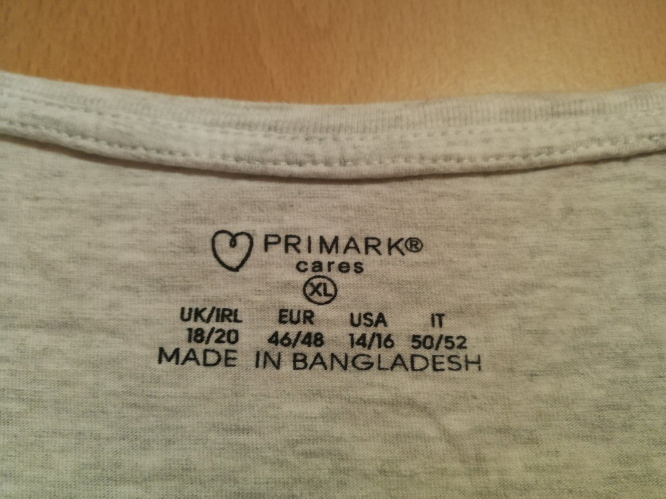 graues Oberteil (Gr. XL)