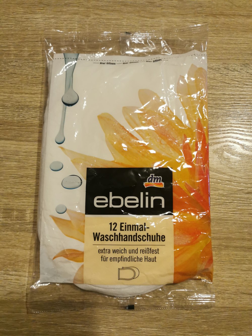 Einmalwaschhandschuhe von ebelin (neu)