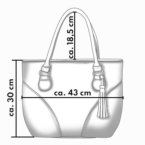 dunkelblaue Tasche