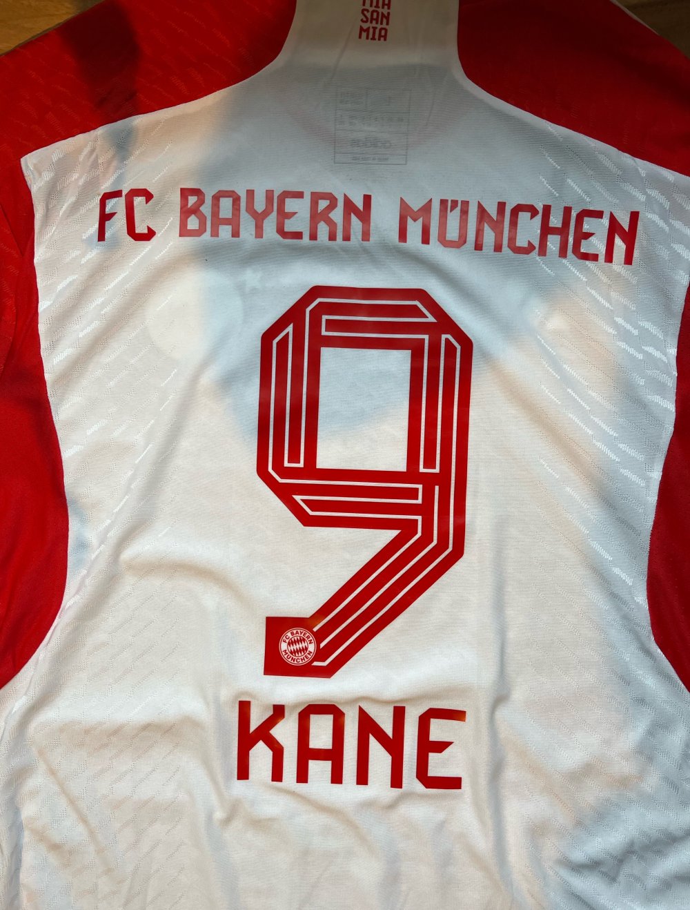 FC Bayern Authentic Trikot mit Kane Flock