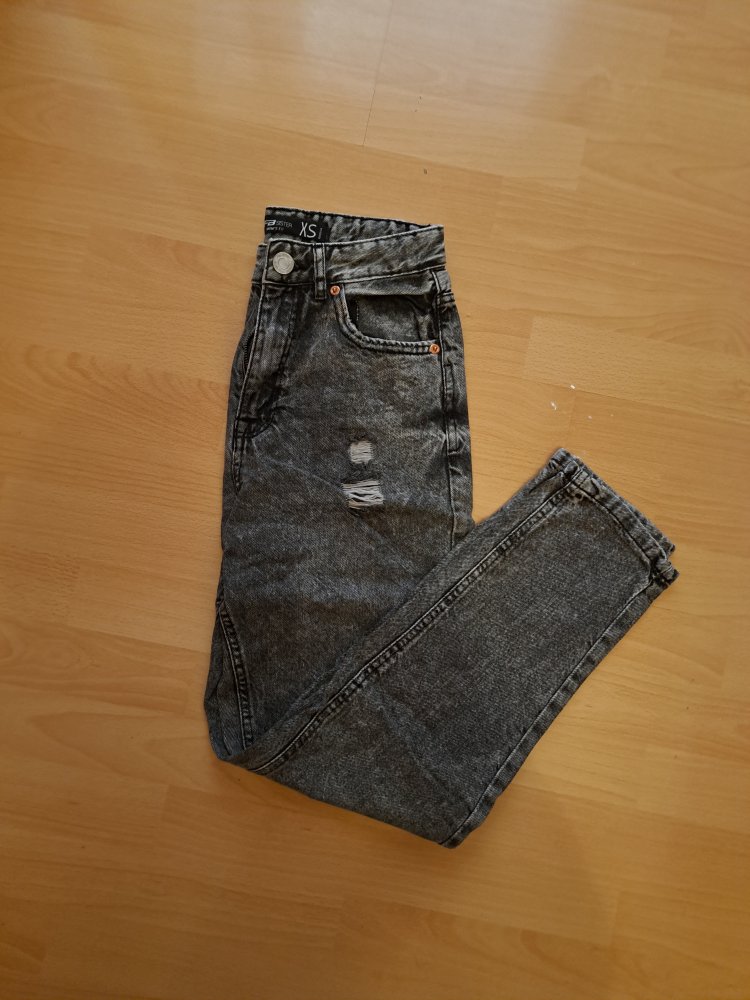 High Waist Jeans Gr. XS Mom Fit Hose