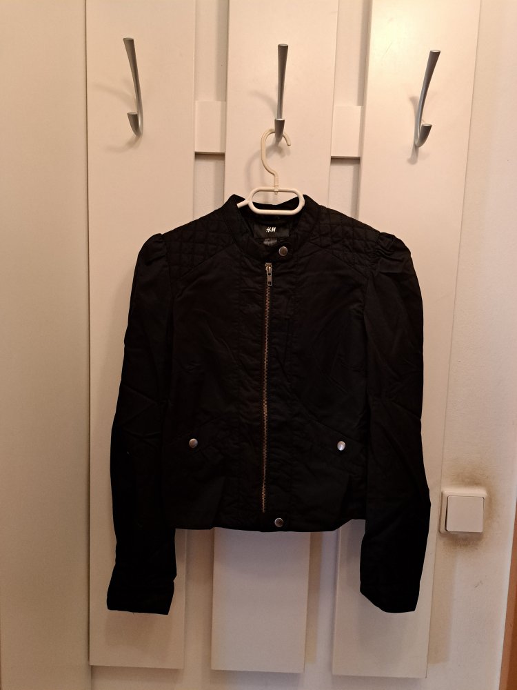 H&M Jacke Gr. 36 S Biker Zipp