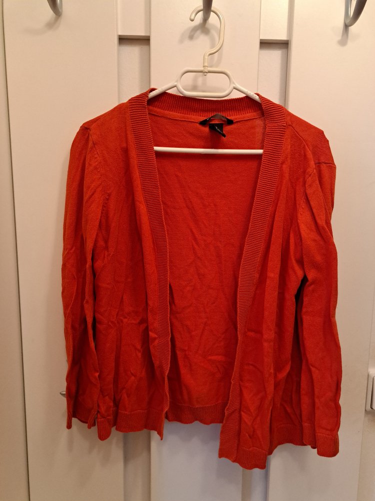 H&M Strick Weste Gr. S 36 Cardigan rot