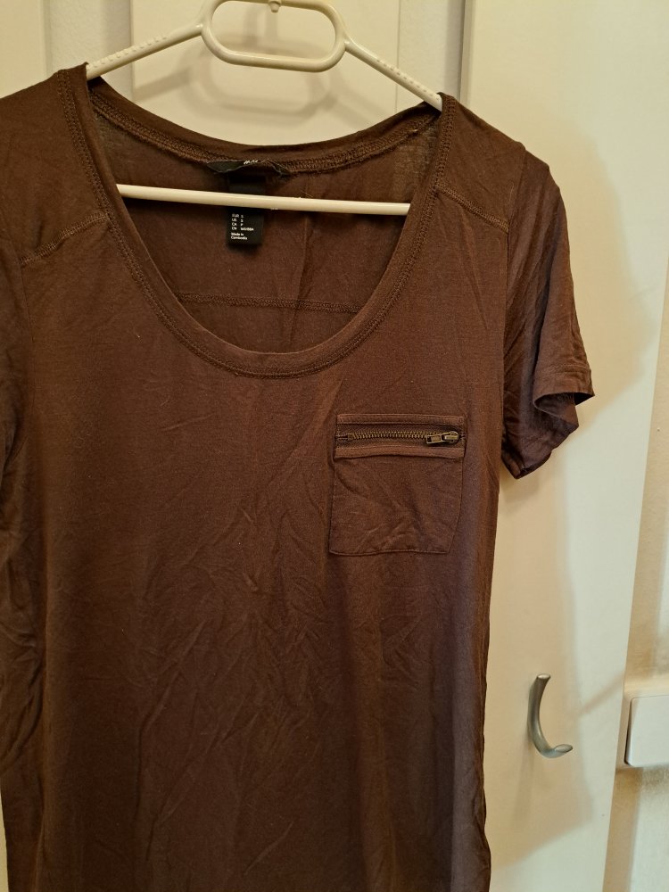 H&M Shirt Gr. S Braun mit Zipp