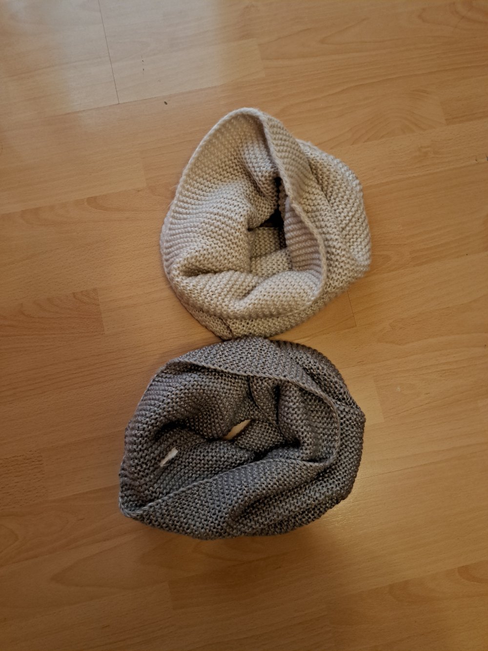 2x H&M Rund Schal - Strick Loop Tuch