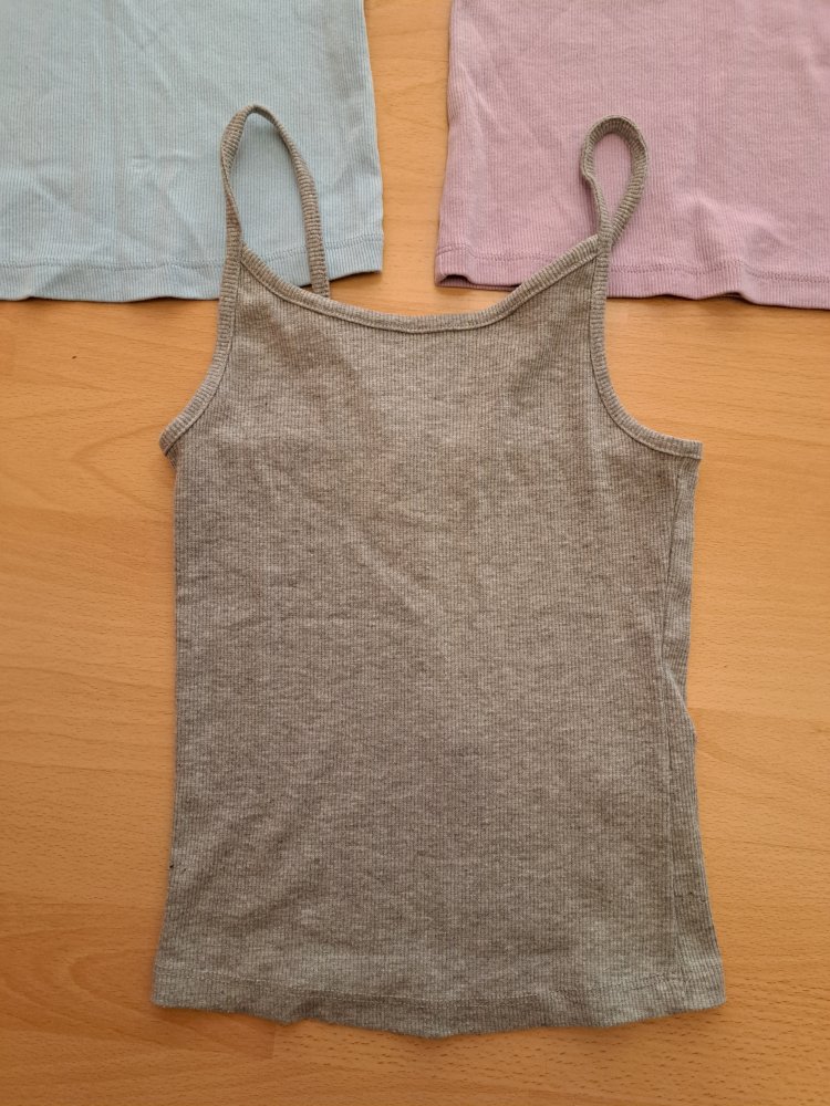 3 Ripp Tops Gr. XXS Set Spaghetti Crop