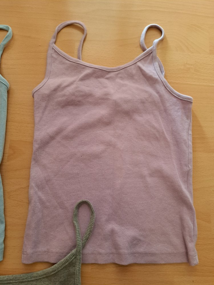 3 Ripp Tops Gr. XXS Set Spaghetti Crop