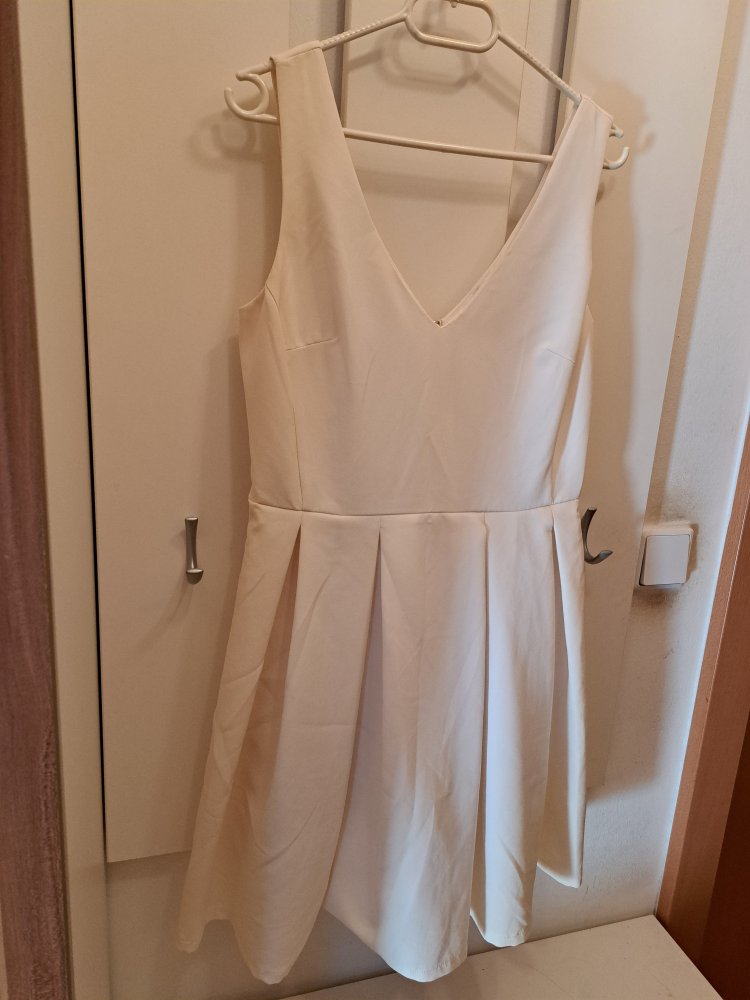Pimkie Kleid Gr. S weiß 50ies
