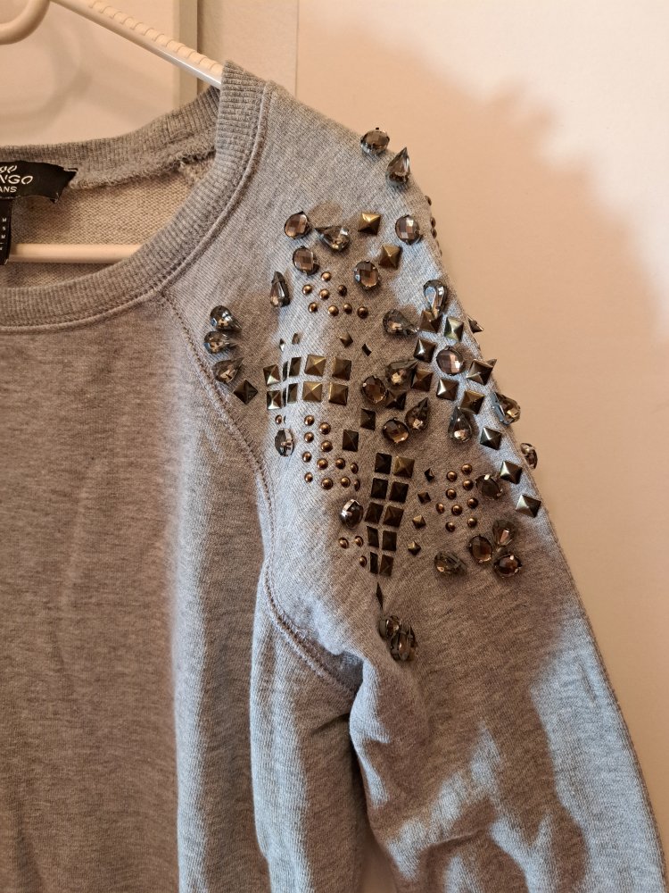Mango Sweater Gr. 38 Pailetten Pullover