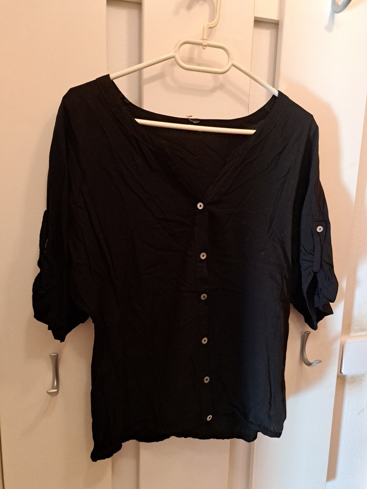 Blusen Shirt Gr. 36 S schwarz