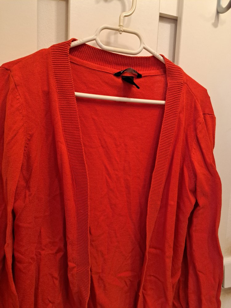 H&M Strick Weste Gr. S 36 Cardigan rot