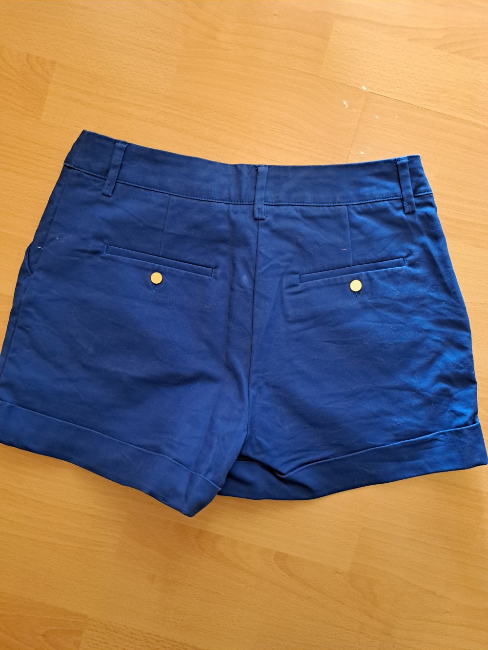 H&M Shorts Gr. 36 S blau Highwaist Pants