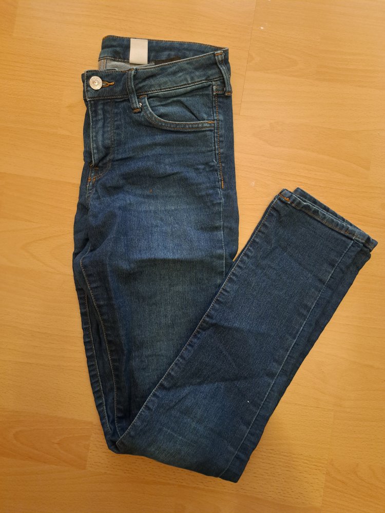 H&M Skinny Jeans Gr. 28 M Denim Hose Low Waist