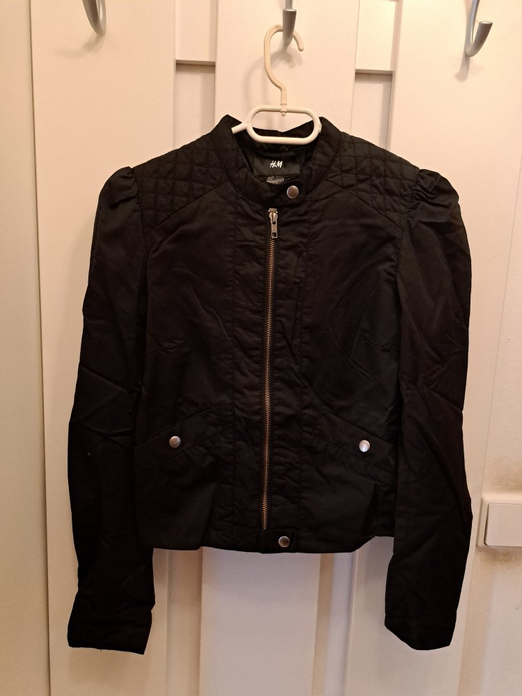 H&M Jacke Gr. 36 S Biker Zipp