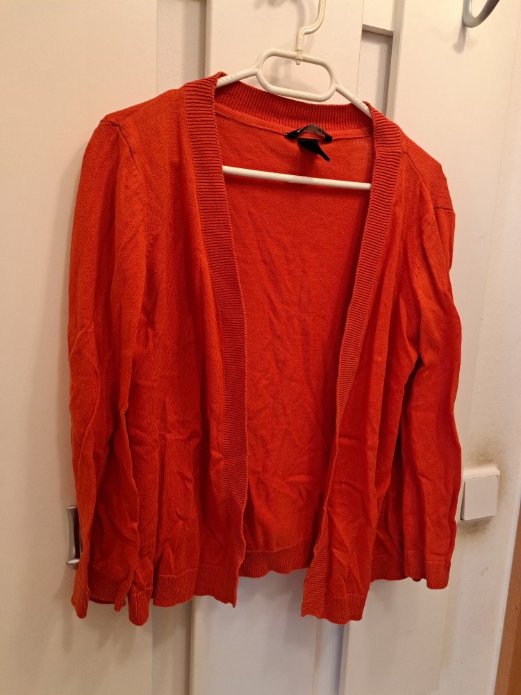 H&M Strick Weste Gr. S 36 Cardigan rot