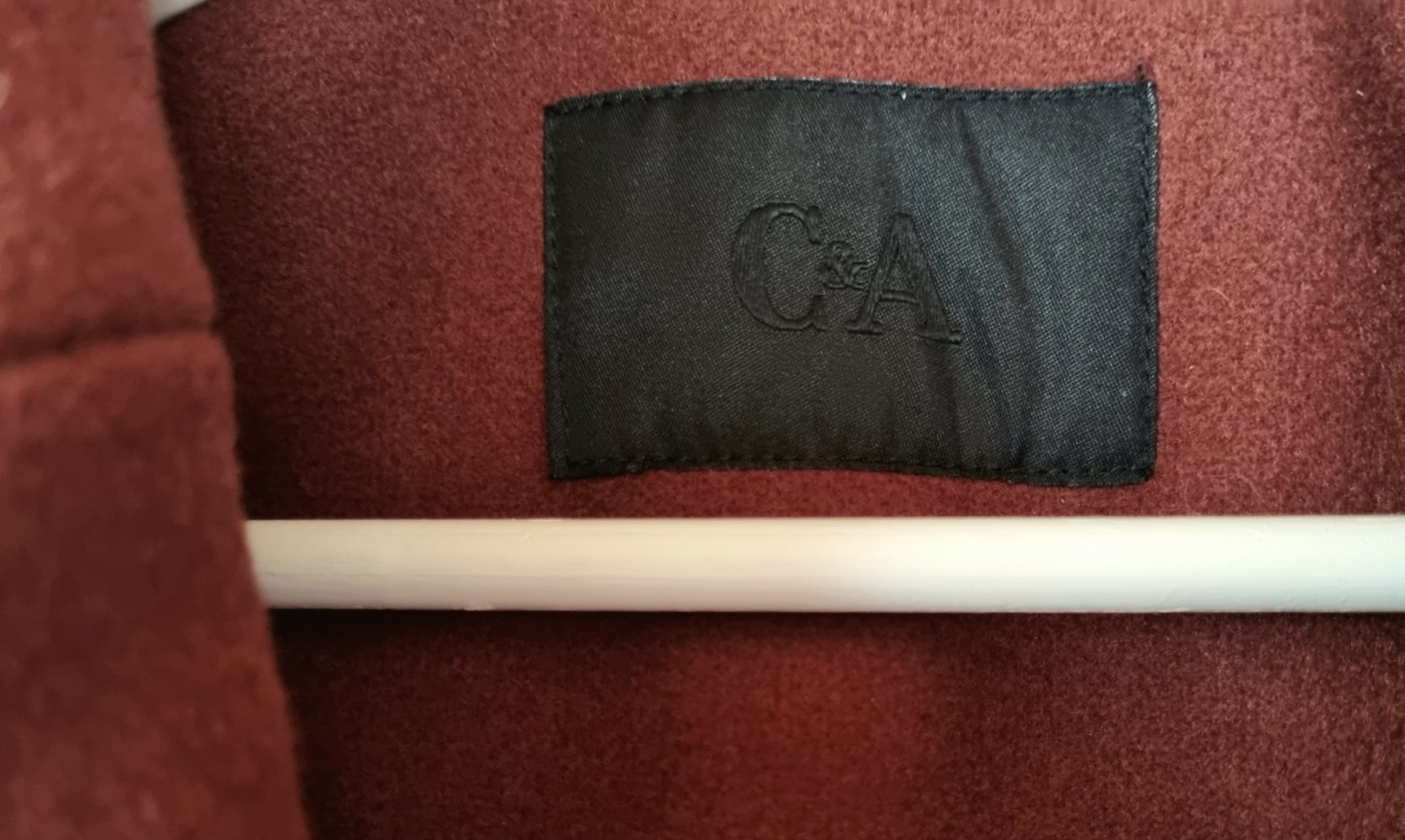 Damenmantel, dunkelrot, Gr. 36