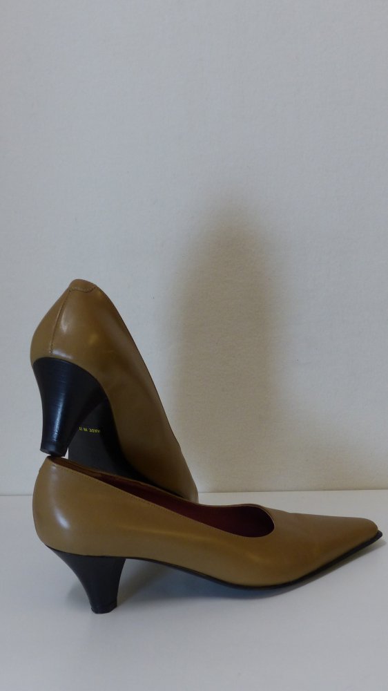 spitze Pumps, 100% Leder