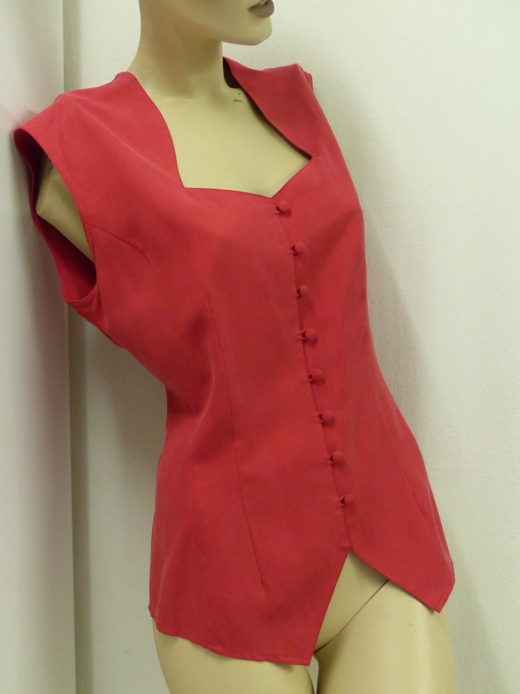 Madeleine Bluse mit Schnürung, 100% Seide