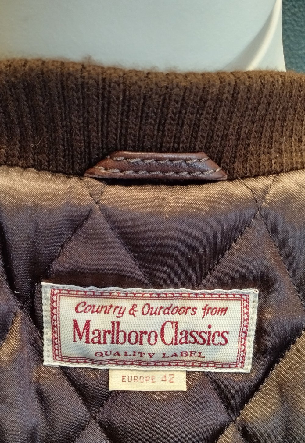 Marlboro Classics Bomber-Jacke, Lammleder, wattiert