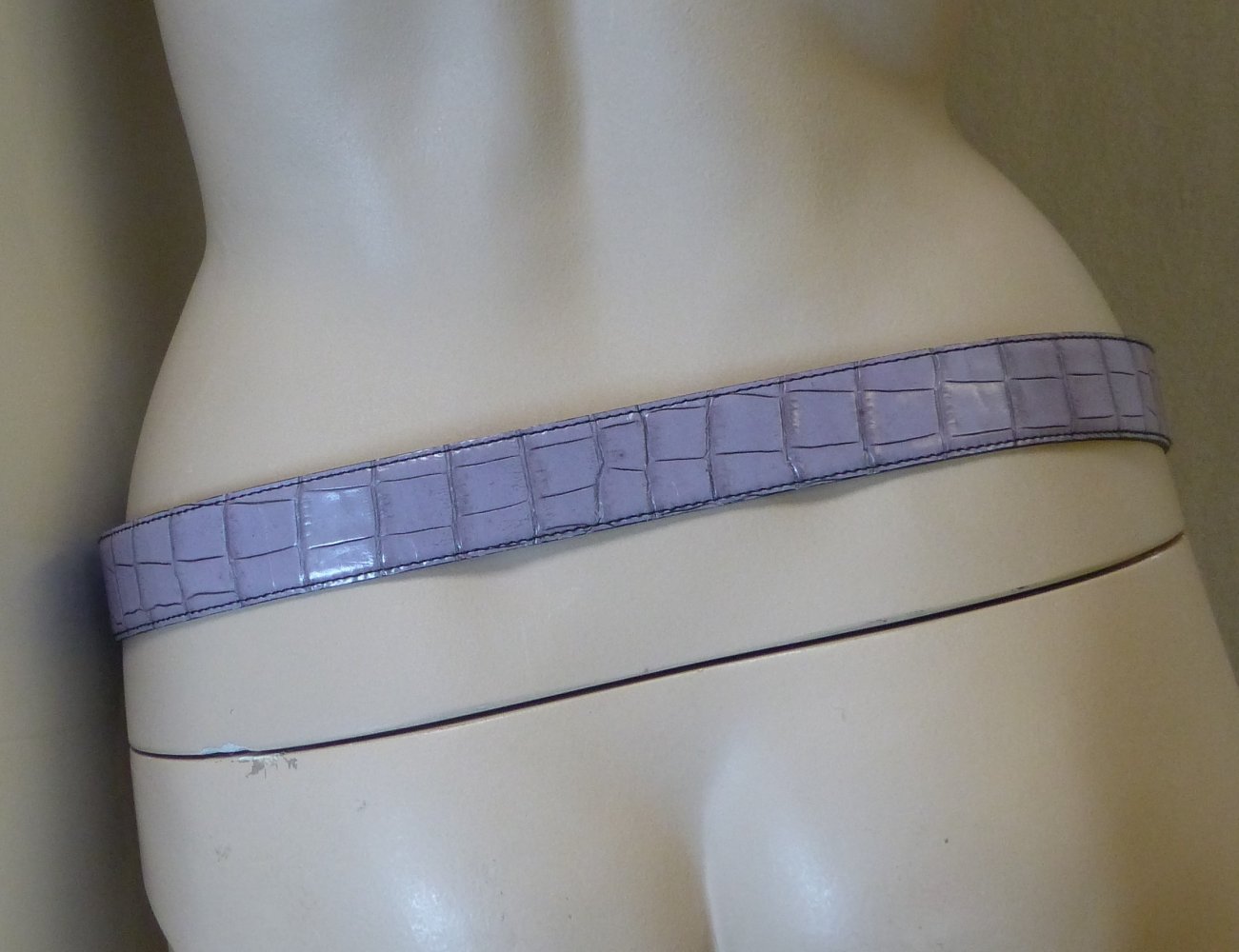 Madeleine Rind Leder Gürtel, Umfang 71-81 cm, lila