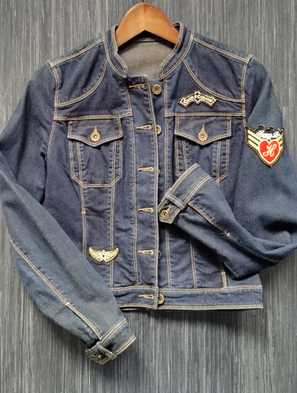 Jeansjacke von HIRSCH. Gr. 36 (34)